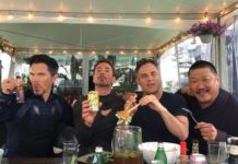 Vingadores no Set de filmagem