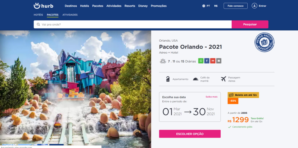 Orlando por R$ 1299 | 7 dias em 2021 pra conhecer a Disney com hotel e Aéreo!